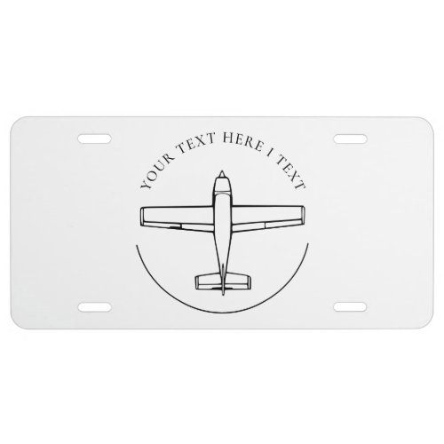 Aviation Airplane License Plate