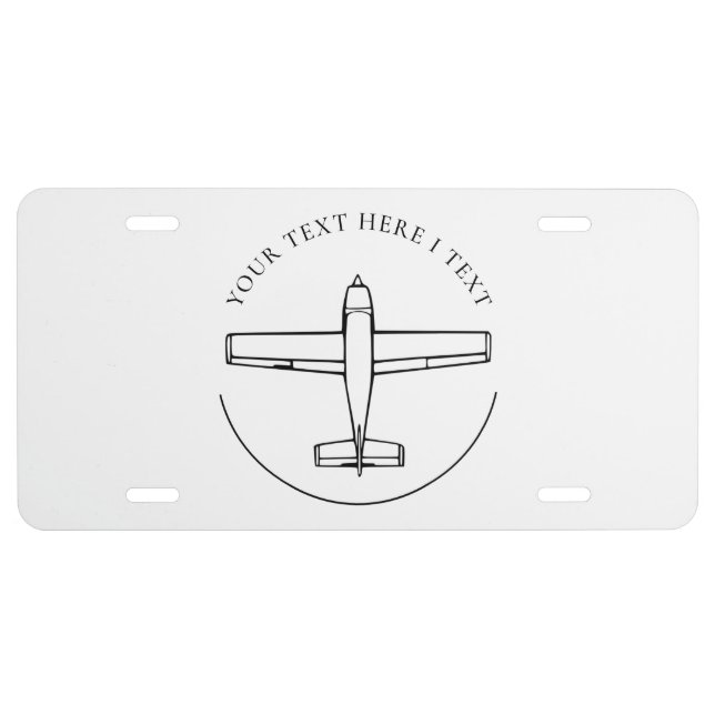 Aviation Airplane License Plate (Front)