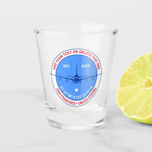 Aviation Airport Pilot Traveler Stunning Shot Glass