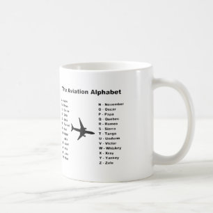 'Aviation Alphabet' Classic Mug