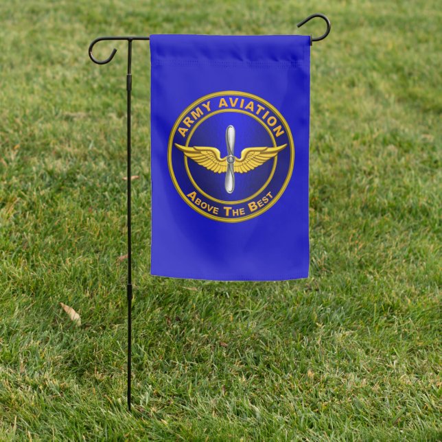 Aviation Army Veteran  Garden Flag (In SItu)