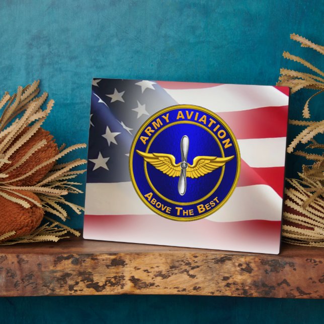 Aviation Army Veteran  Plaque (Side)