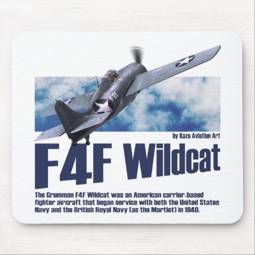Aviation Art Mousepad F4F Wildcat 