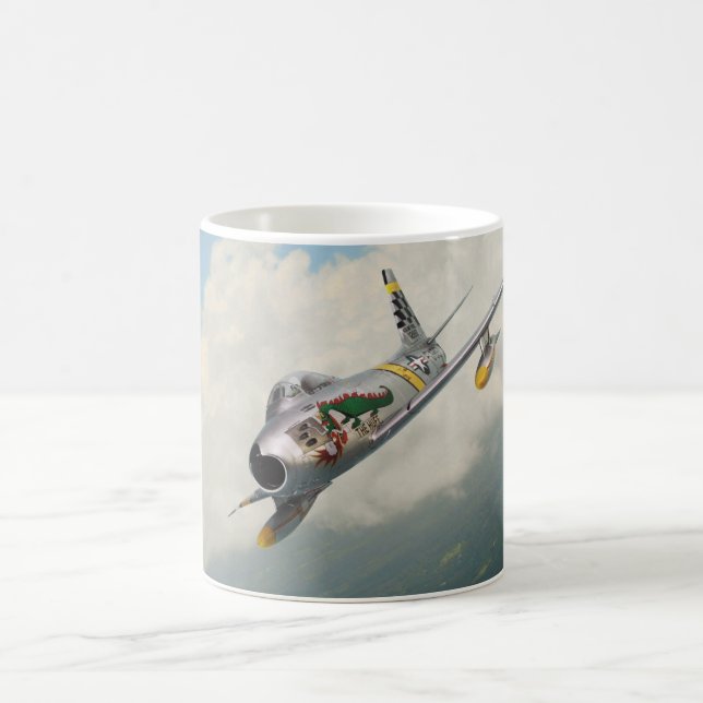 Aviation Art Mug "F-86 Sabre" (Center)