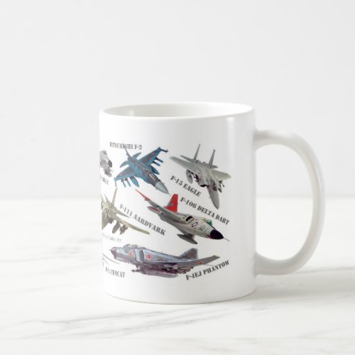 Aviation Art mug Jet fighterジェット戦闘機のマグカップ