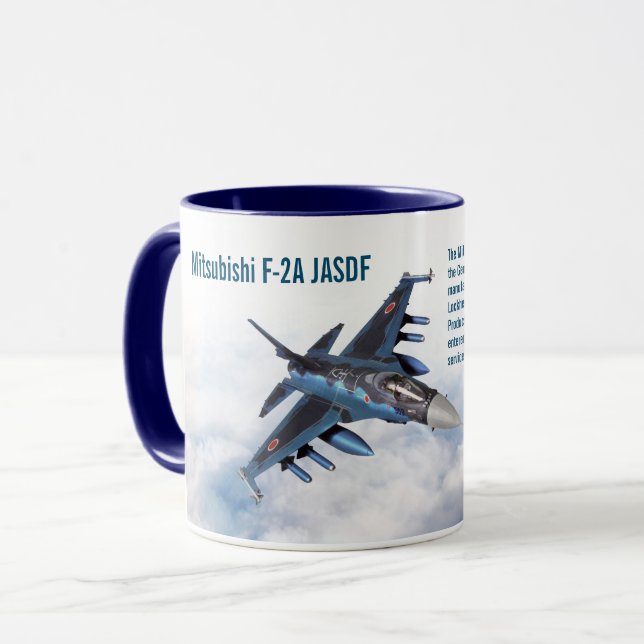 Aviation Art Mug "Mitsubishi F-2" (Front Left)