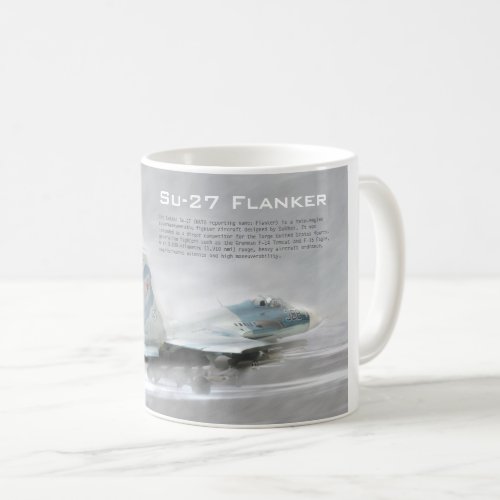 Aviation Art Mug Su_27 Flanker