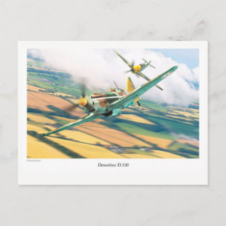 Aviation Art Postcard "Dewoitine D.520"