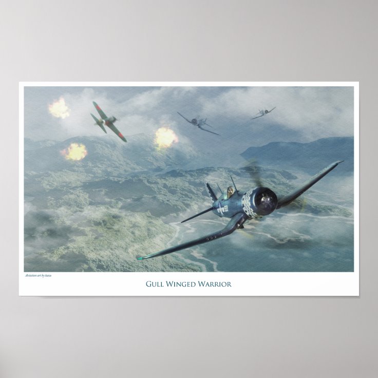 Poster Rétro F4U Corsair Reproduction, Style Renaissance, Pub Bière