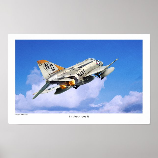 Aviation Art Poster "F-4 Phantom II" (Front)