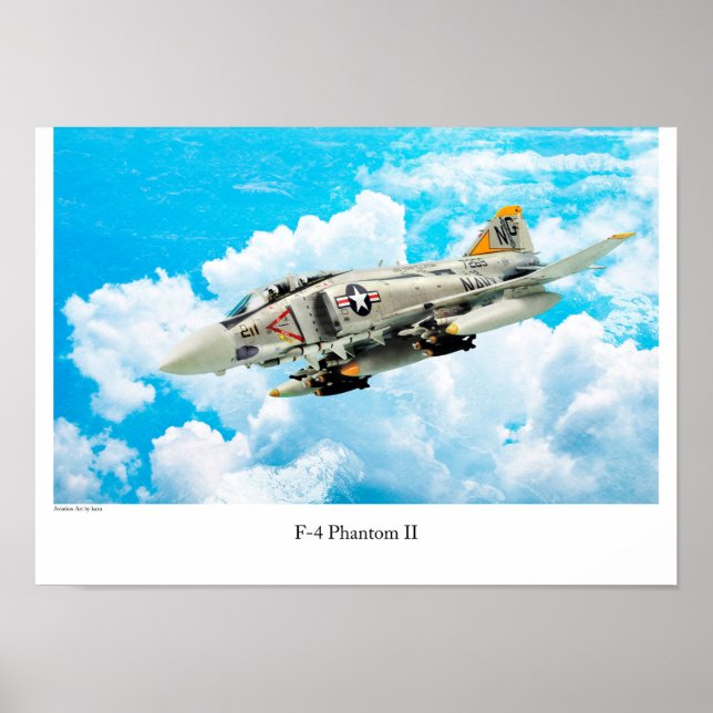 Aviation Art Poster "F-4 Phantom II" (Front)