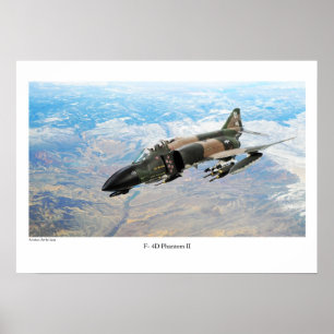 Aviation Art Poster 'F-4 Phantom II'