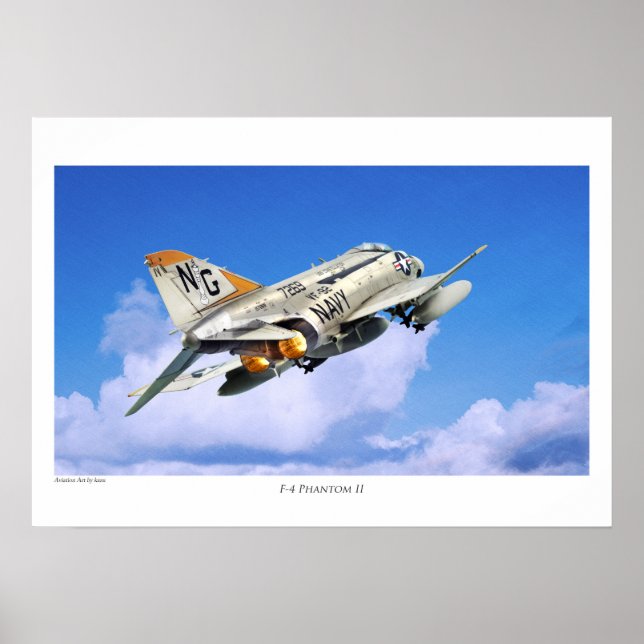Aviation Art Poster "F-4 Phantom II" (Front)
