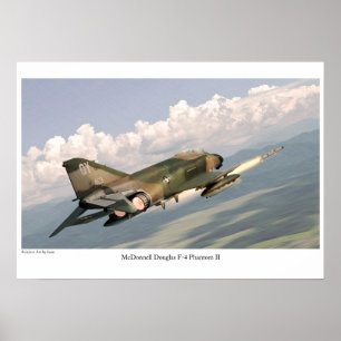 Aviation Art Poster 'F-4 Phantom II'