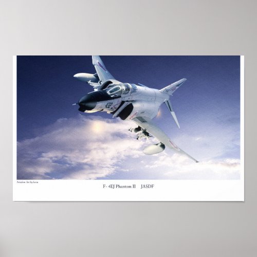 Aviation Art Poster F_4 Phantom II JASDF