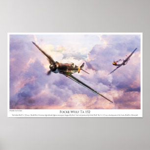 Aviation Art Poster "Focke-Wulf Ta 152 "