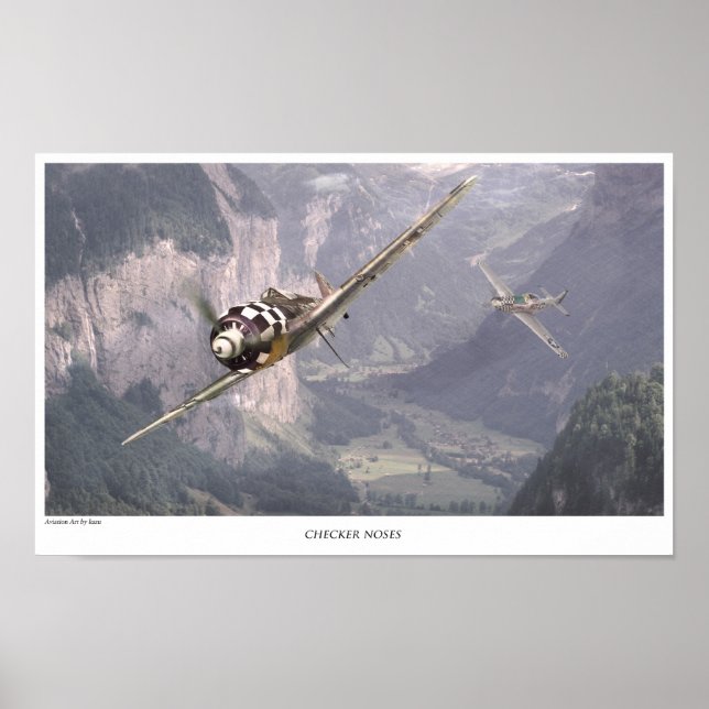 Aviation Art Poster "Fw190A" (Front)
