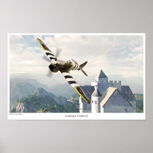 Aviation Art Poster "HAWKER TEMPEST"
