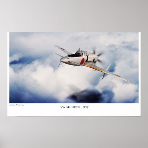 Aviation Art Poster J7W Shinden