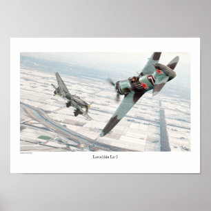 Aviation Art Poster "Lavochkin La-5"