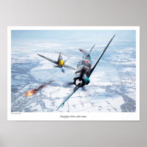 Aviation Art Poster Lavochkin La_5