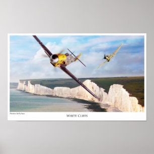 Aviation Art Poster "Messerschmitt Bf 109"