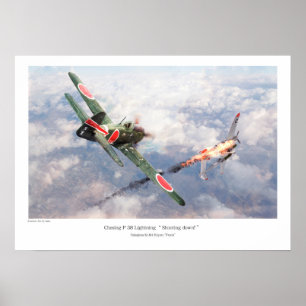 Aviation Art Poster "Nakajima Ki-84疾風 "Frank"