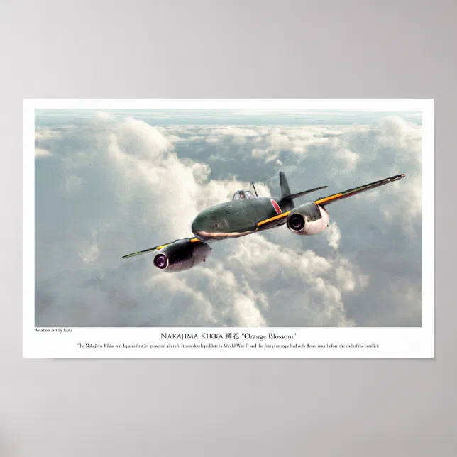 画家　K.キ Aviation Art Poster 