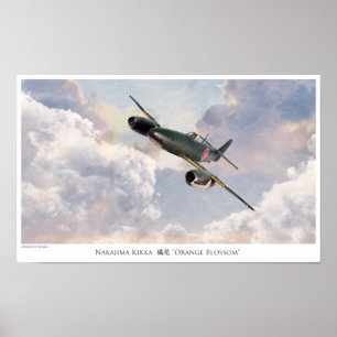 Aviation Art Poster "Nakajima Kikka"
