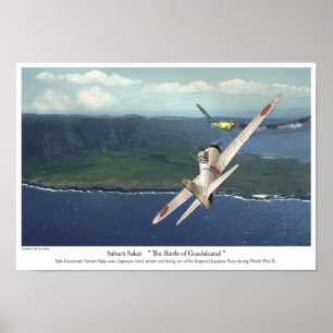 Aviation Art Poster "Samurai Saburo Sakai"