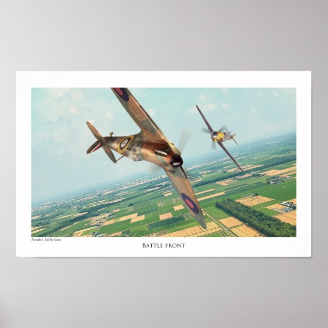 Aviation Art Poster "Spitfire" (Front)