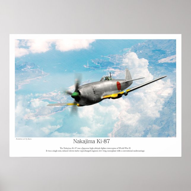 Aviation Art Poster "Tachikawa Ki-94 II" (Front)