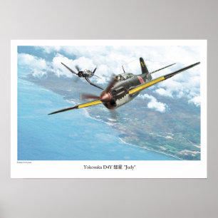 Aviation Art Poster "Yokosuka D4Y Judy"