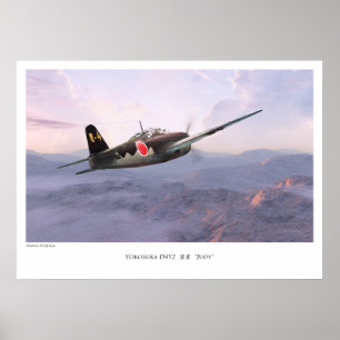 Aviation Art Poster "Yokosuka D4Y Judy "彗星"
