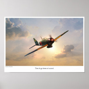 Aviation Art Poster "ZERO FIGHTER"