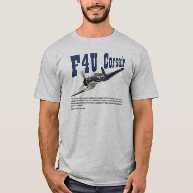 Aviation Art T-shirt “F4U Corsair" (Front)