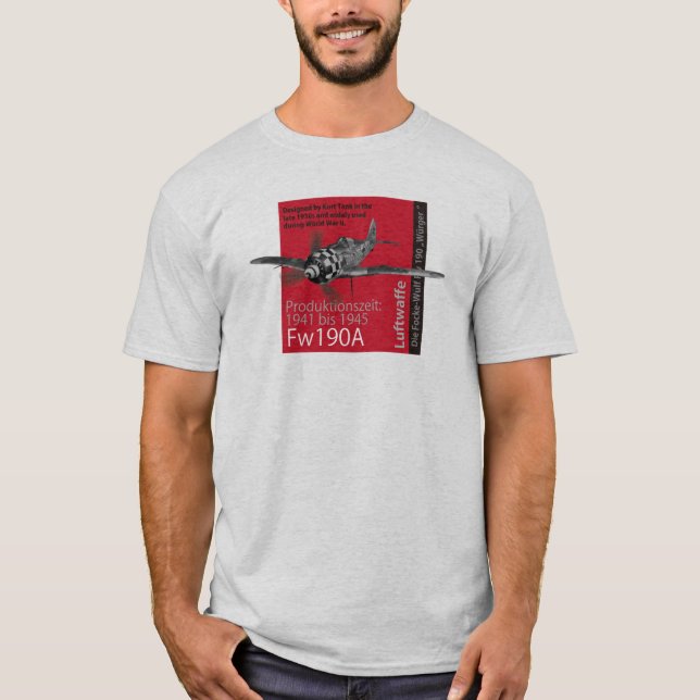 Aviation Art T-shirt “Focke-Wulf Fw 190" (Front)