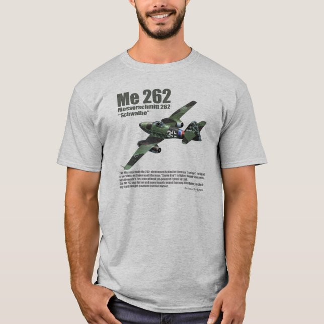 Aviation Art T-shirt "Me 262 Schwalbe " (Front)