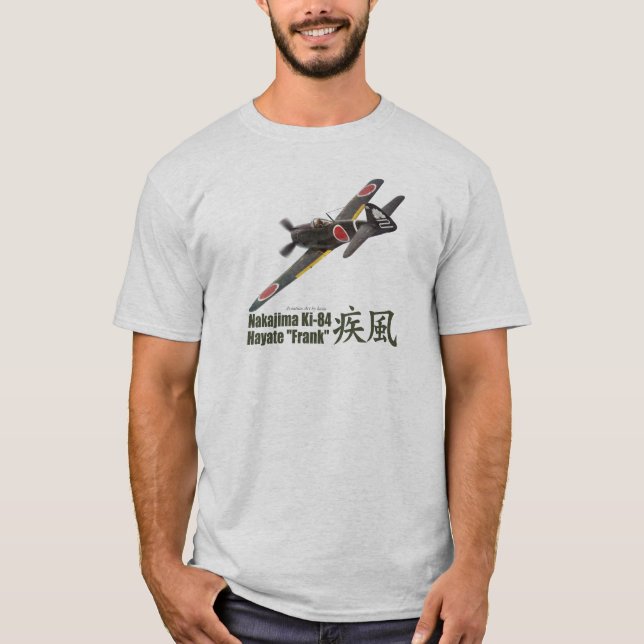 Aviation Art T-shirt "Nakajima Ki-84 Frank" (Front)