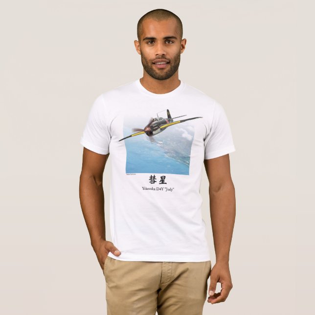 Aviation Art T-shirt “Yokosuka D4Y  Judy" (Front Full)
