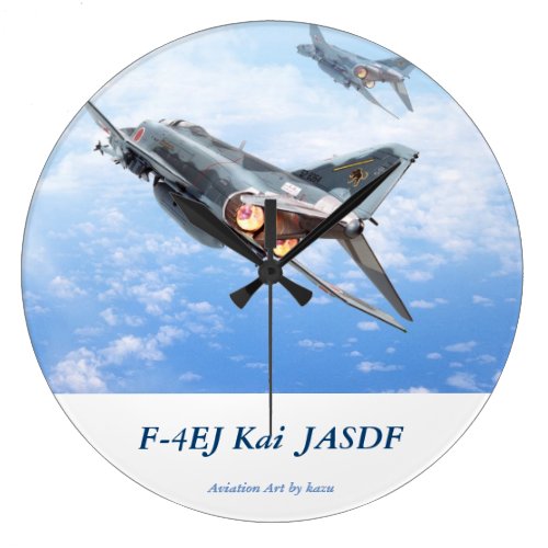 Aviation Art Wall Clock "F-4 EJ KAI  JASDF"
