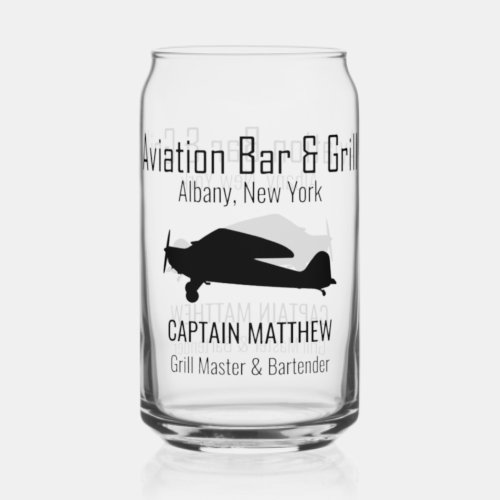 Aviation Bar  Grill Beer Glasses