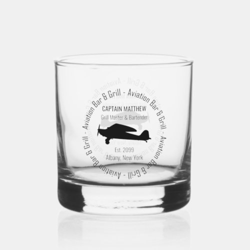 Aviation Bar  Grill Drinkware Drinkware Rocks Whiskey Glass