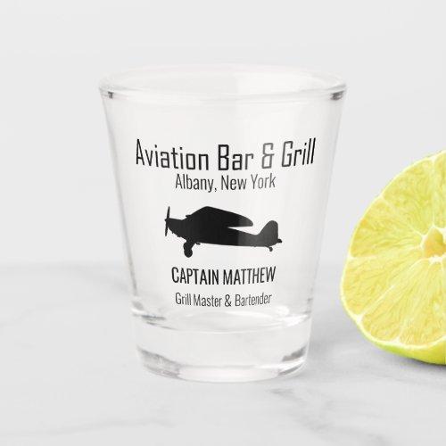 Aviation Bar  Grill  Shot Glass