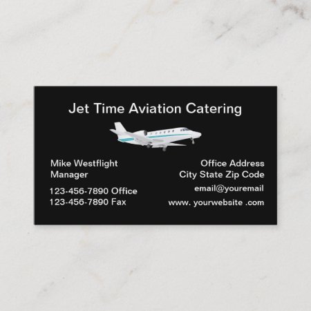 Aviation Catering Services  Business Card