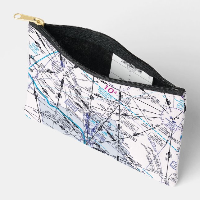 Aviation Chart Accessory Pouch (Open)