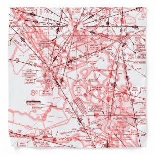 Aviation chart bandana
