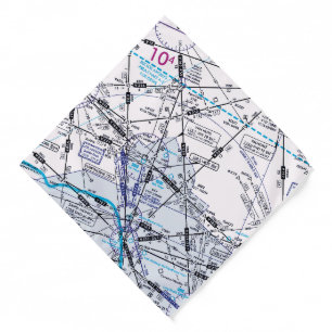 Aviation Chart Bandana