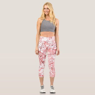 Aviation chart capri leggings