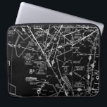 Aviation Chart Laptop Sleeve<br><div class="desc">Laptop sleeve featuring the Enroute Low Altitude Chart.</div>